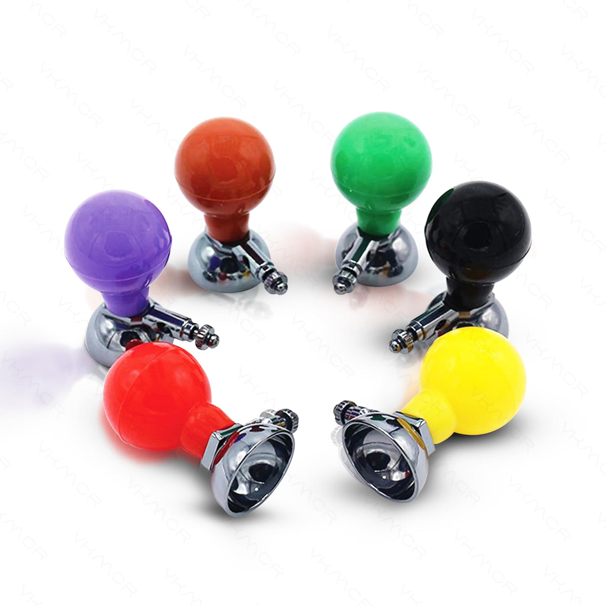 ECG CHEST BULB (MULTICOLOR) 6 PCS. CHEAP WITH METAL
